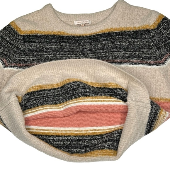 SKIES ARE BLUE Multi Colored Long Sleeve Cropped Sweater Women's Size XS - Picture 9 of 16